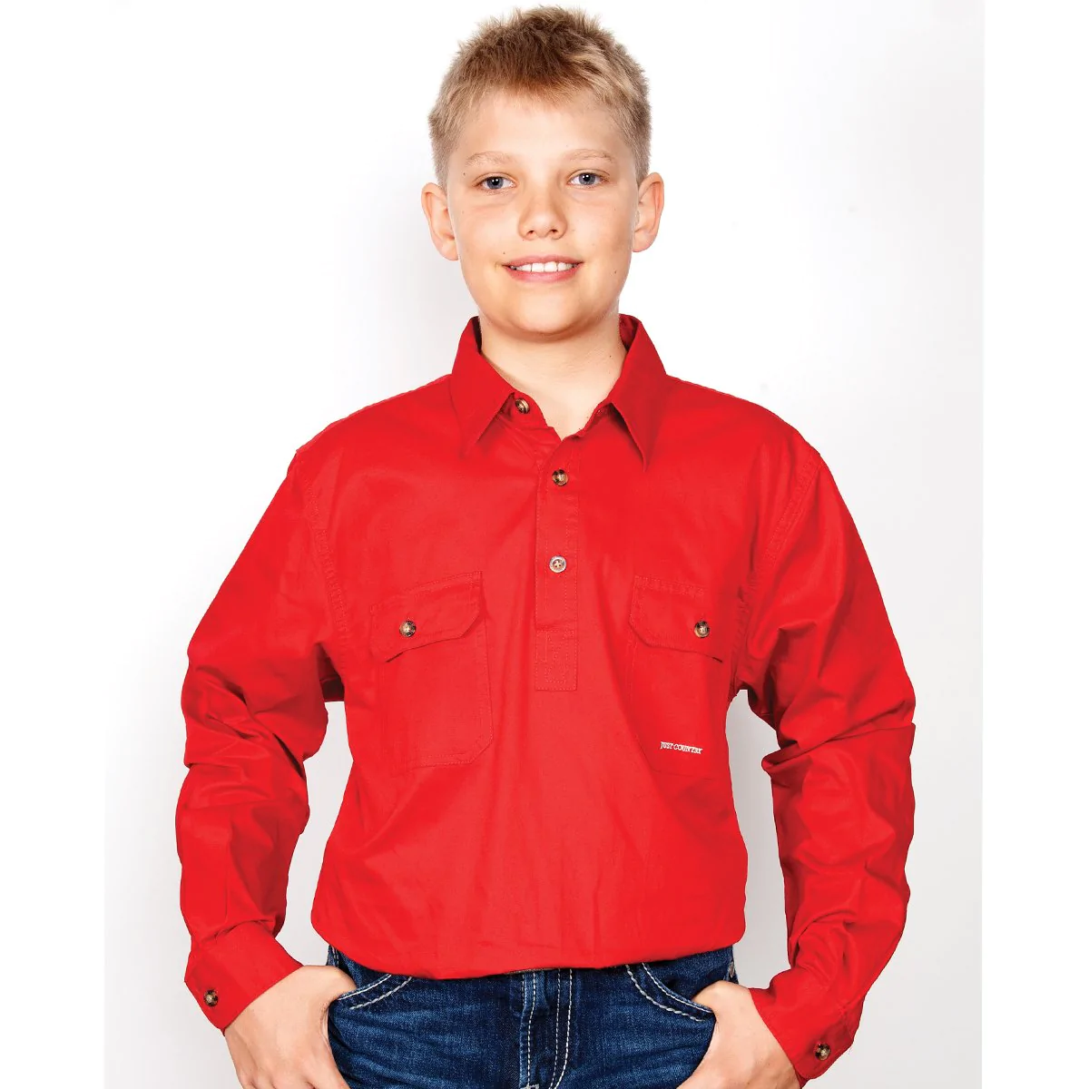 Just Country Boy’s Lachlan Workshirt – Chilli