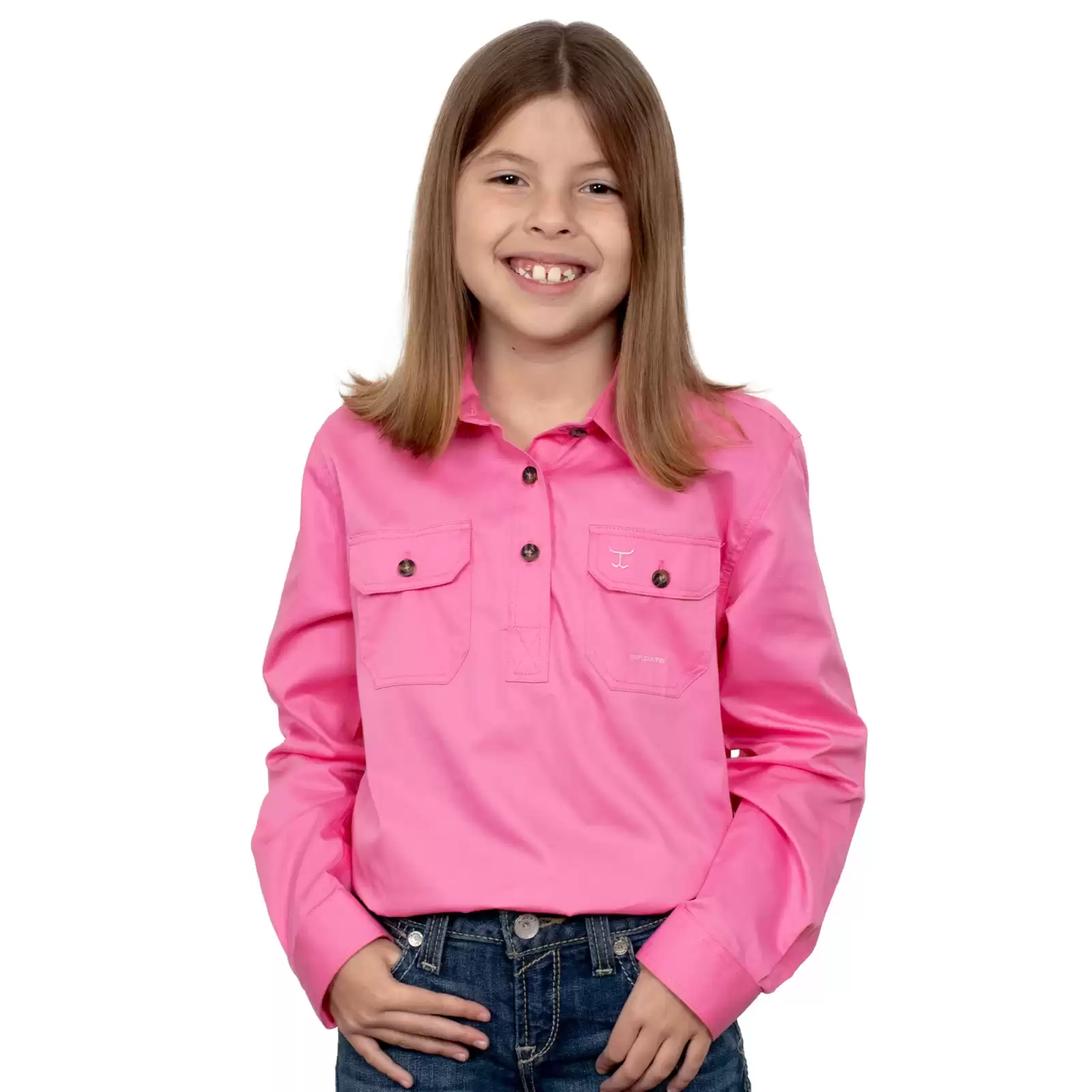 Just Country Girl’s Kenzie Workshirt – Rose