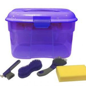 SHOWCRAFT GROOMING BOX - 5 PIECES - PURPLE