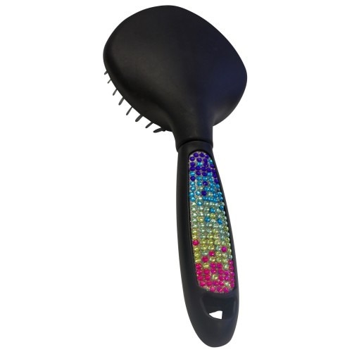 Showmaster Mane And Tail Brush W/Rainbow Crystal Dec