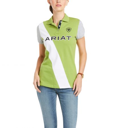 Ariat Womens Taryn Button Polo Shirt Peridot
