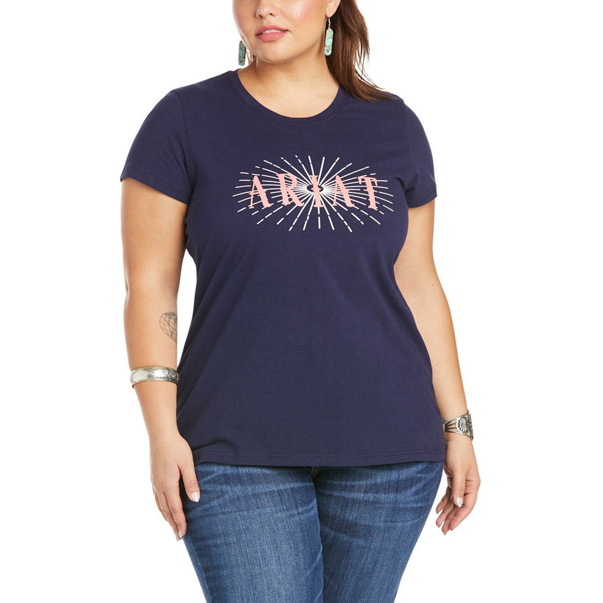 Ariat Women’s Real Sundown T-Shirt – Peacoat Navy