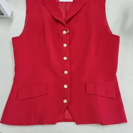 Ladies Red Adult Riding Club Vest Size 10