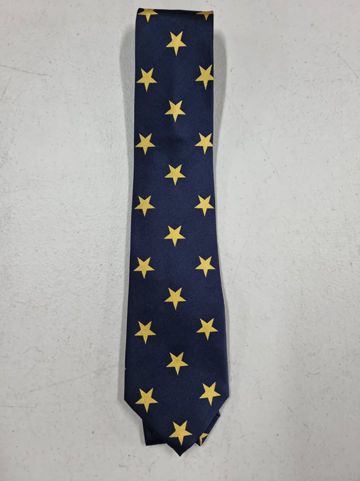 Navy With Gold Stars Ties