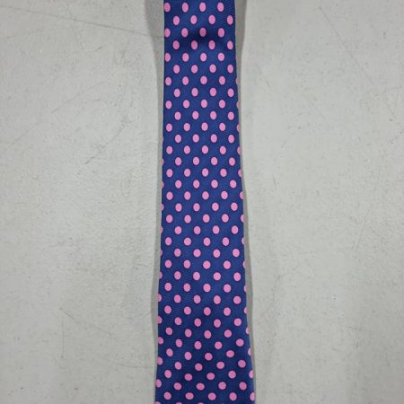 Navy With Pink Polka Dot