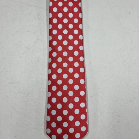 Red With White Polka Dot Tie