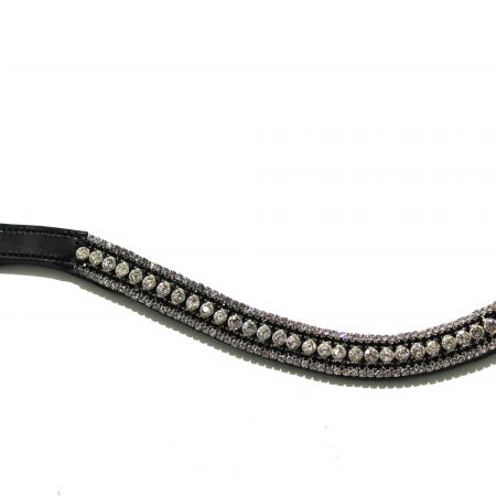 Heads To Tails – Silver & Black Crystal Browband