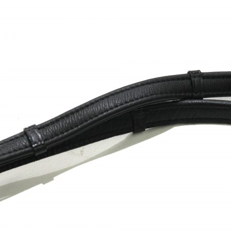 Heads To Tails – Padded Black Leather Reins