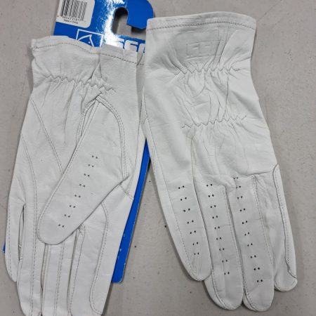 SSG Gloves Slip ON White Leather Gloves-SIZE 9