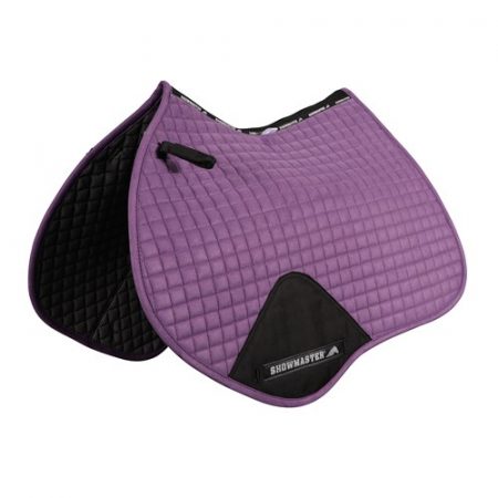 Showmaster Quilted Kwik-Dry Jump Saddle Pad- Full- Purple