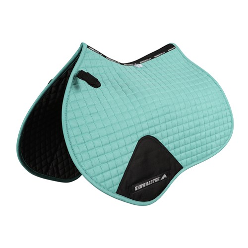 Showmaster Quilted Kwik-Dry Jump Saddle Pad-Mint- Full