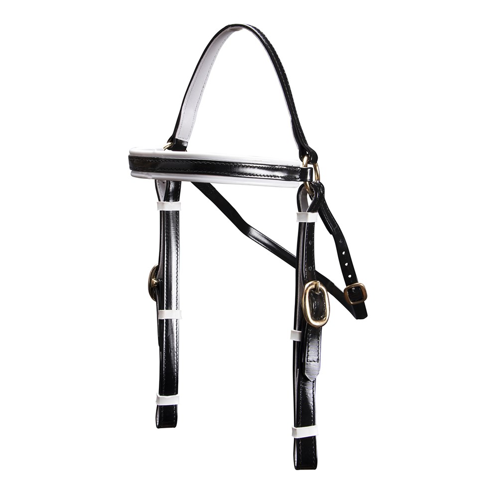 Horse Sense PVC Barcoo Bridle W/ Brass Fittings – Black