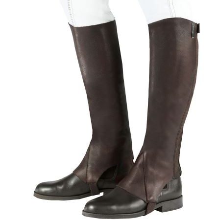Horze Kendra Soft Leather Chaps Brown