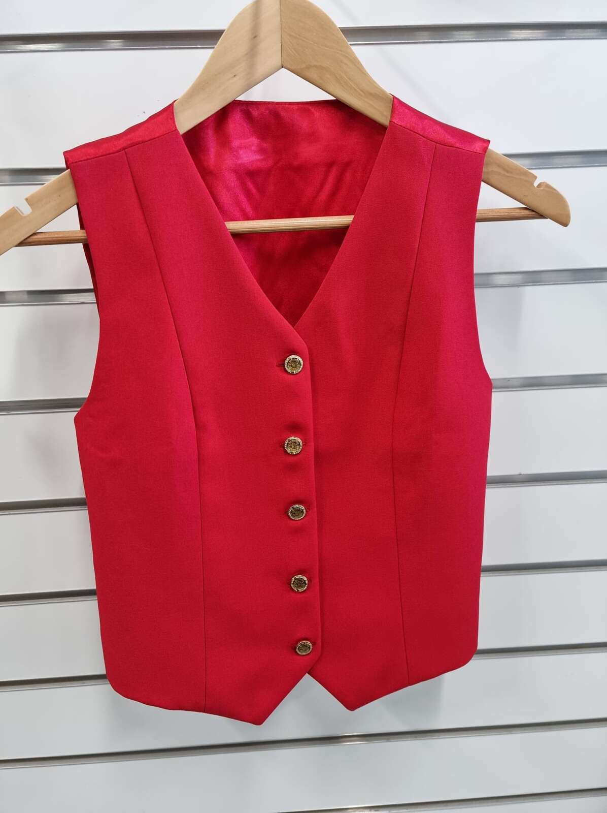 Heads To Tails- Red Show Vest