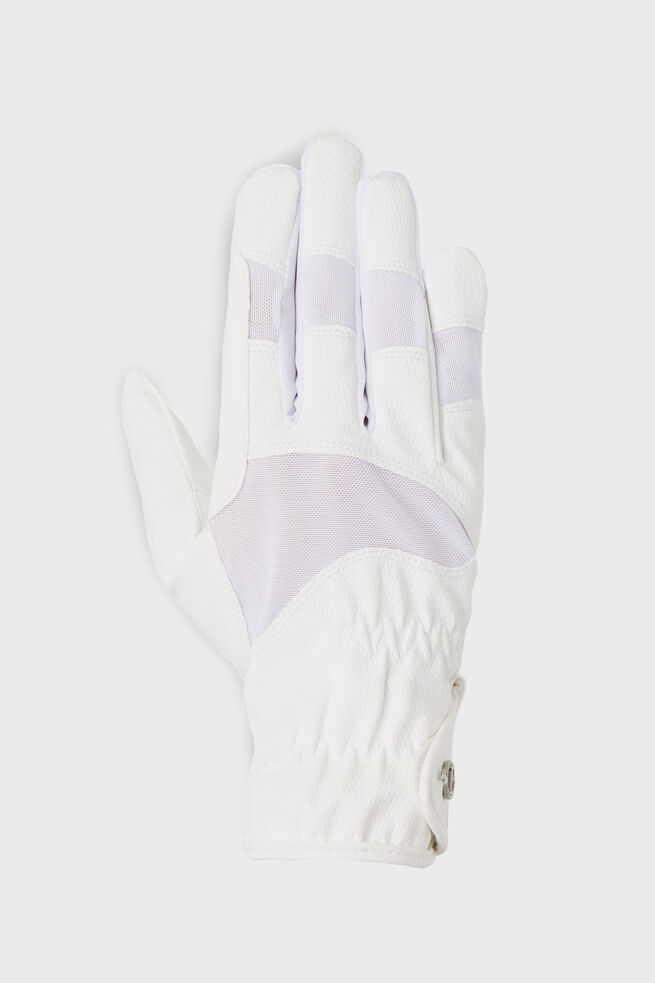 B Vertigo Flex Riding Gloves-White