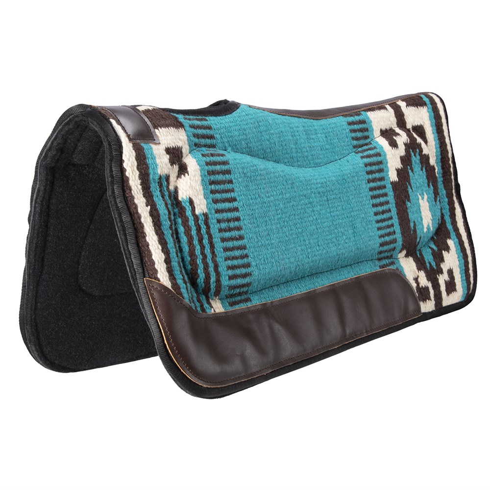 Navajo Lined Mid Riser Pad Chocolate/Turquoise 32 X 30″