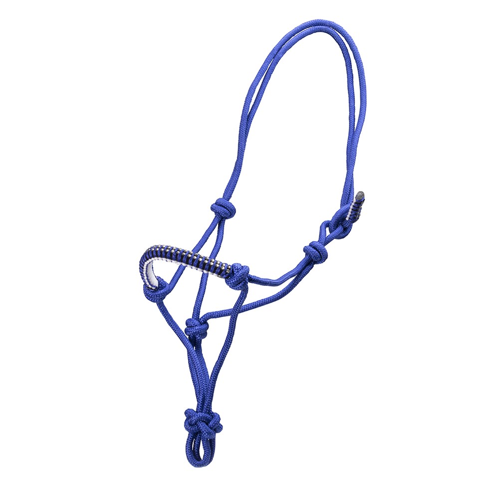 Rope Halter W/Crystals Blue