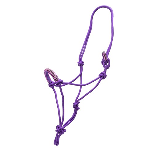 Rope Halter W/Crystals Purple