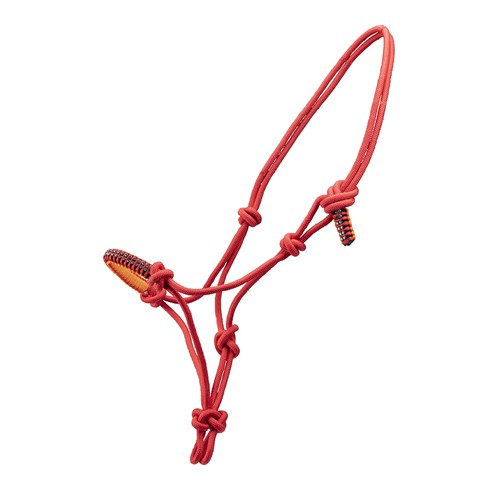 Rope Halter W/Crystals Red