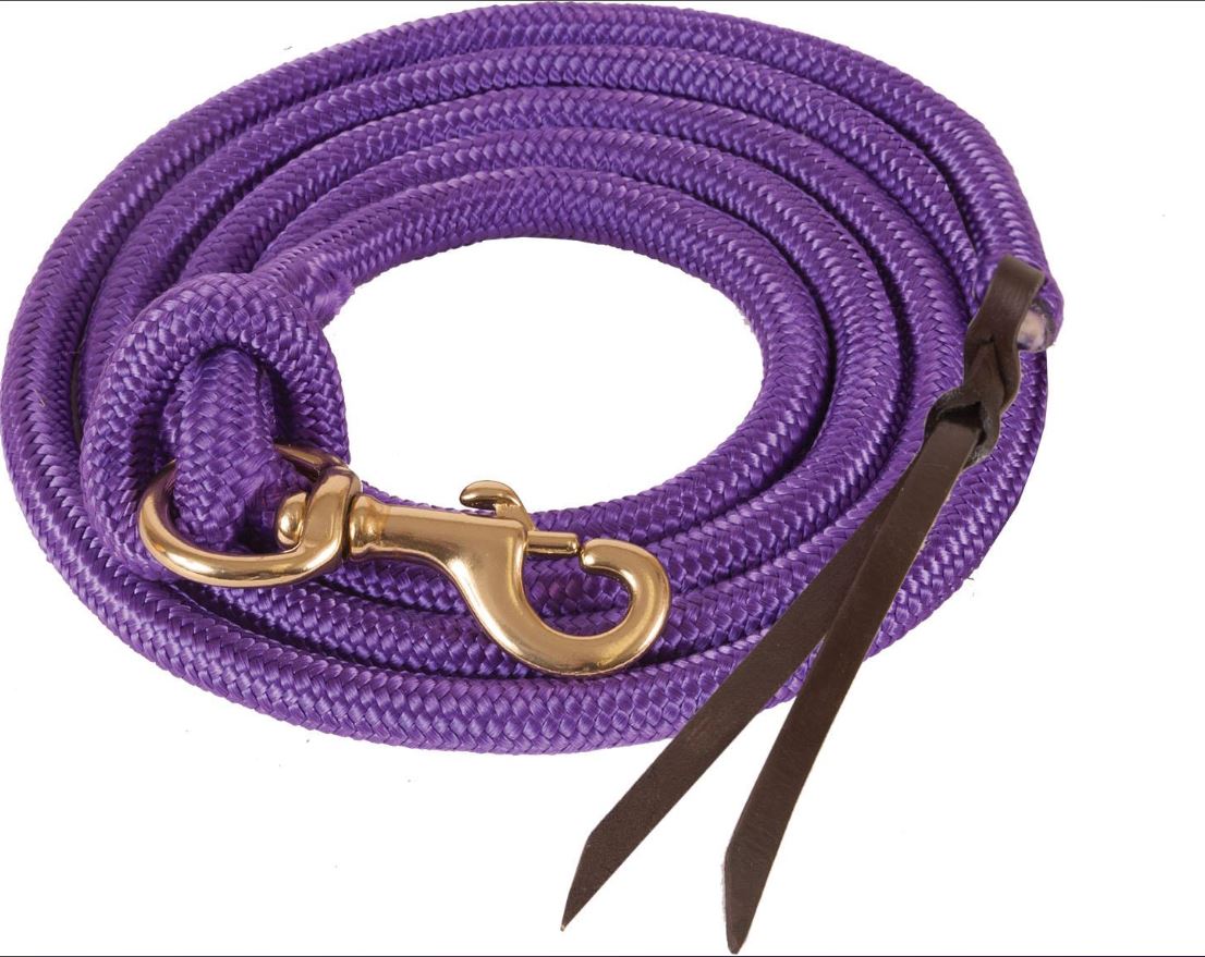 Ezy Ride Cowboy Poly Lead Rope 5/8″ 9′ Purple