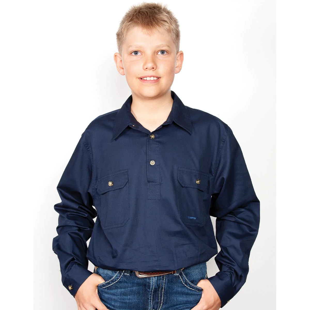 Just Country Boy’s Lachlan Workshirt – Navy