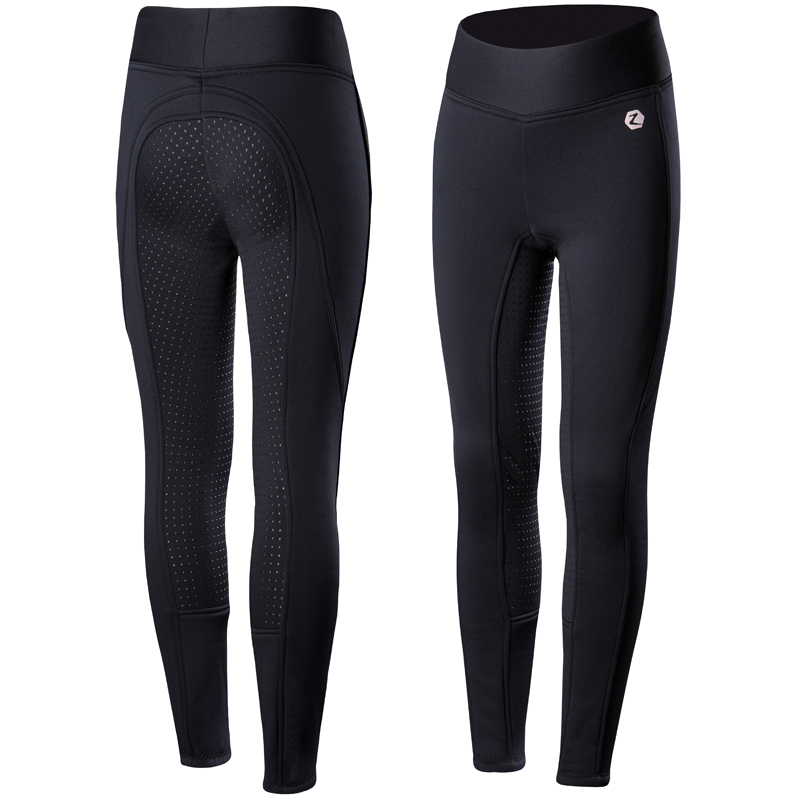 Horze Winter Active Junior Full Silicone Seat Tights – Navy