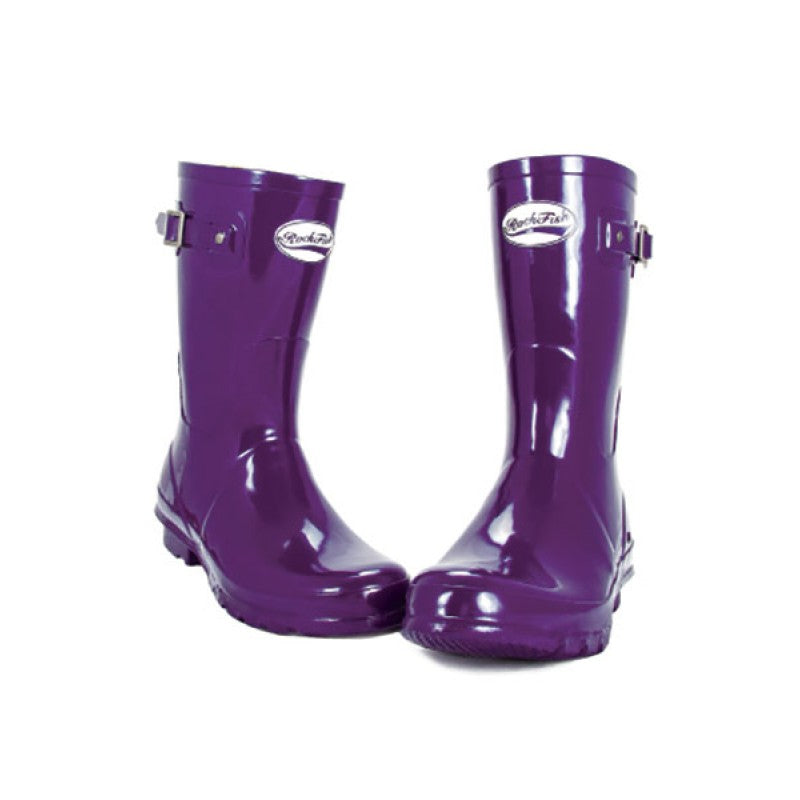 Rockfish Gumboots Short & Glossy-Purple
