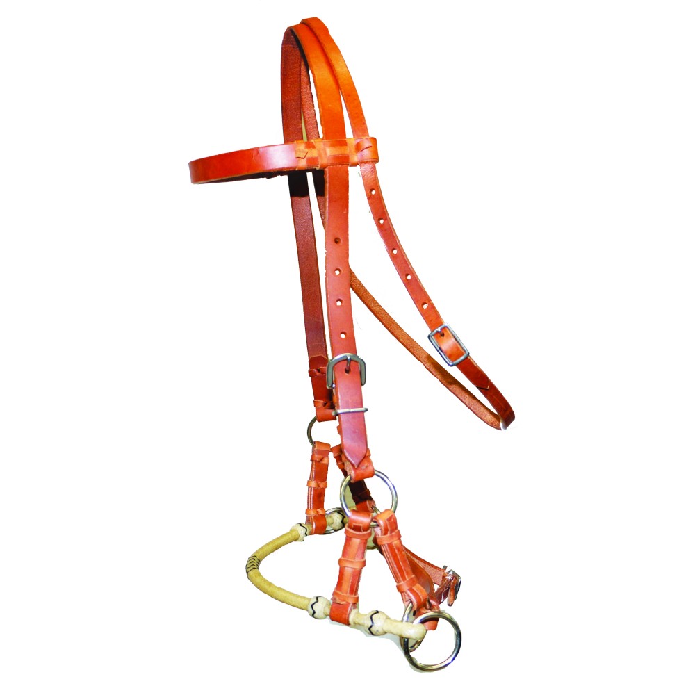 Fort Worth Braided Nose Sidepull – Harness