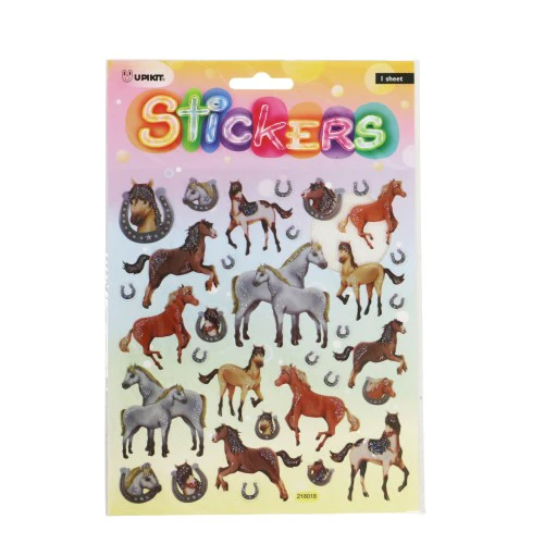Stickers~ Horses With Glitter