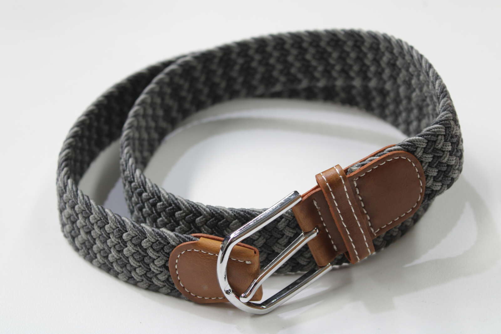 Long Horn Brown Leather Belt