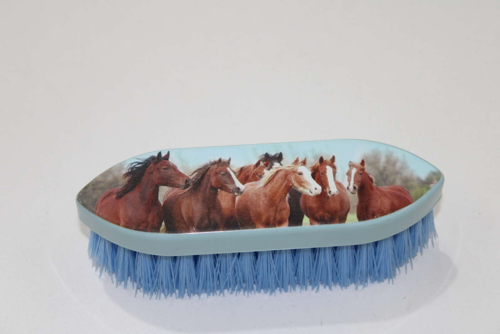 Herd Of Horses Dandy Brush-Blue