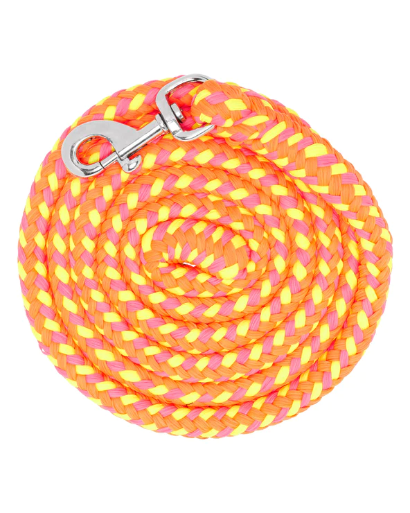 Vivid Polyester Lead Rope – Orange/Pink/Yellow