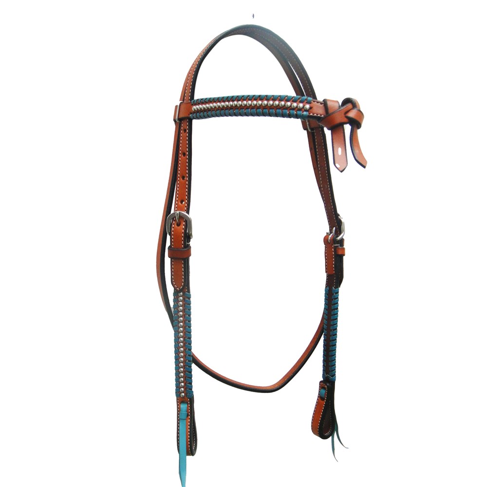 Fort Worth Winconsin Knotted Brow Headstall