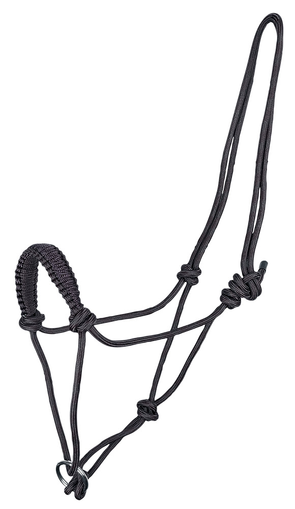 Zilco Rope Halter With Ring – Black