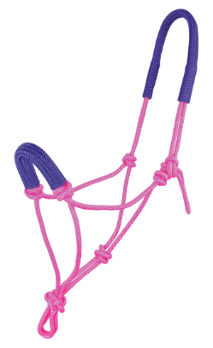 Zilco Knotted Halter With Padded Nose – Pink/Purple