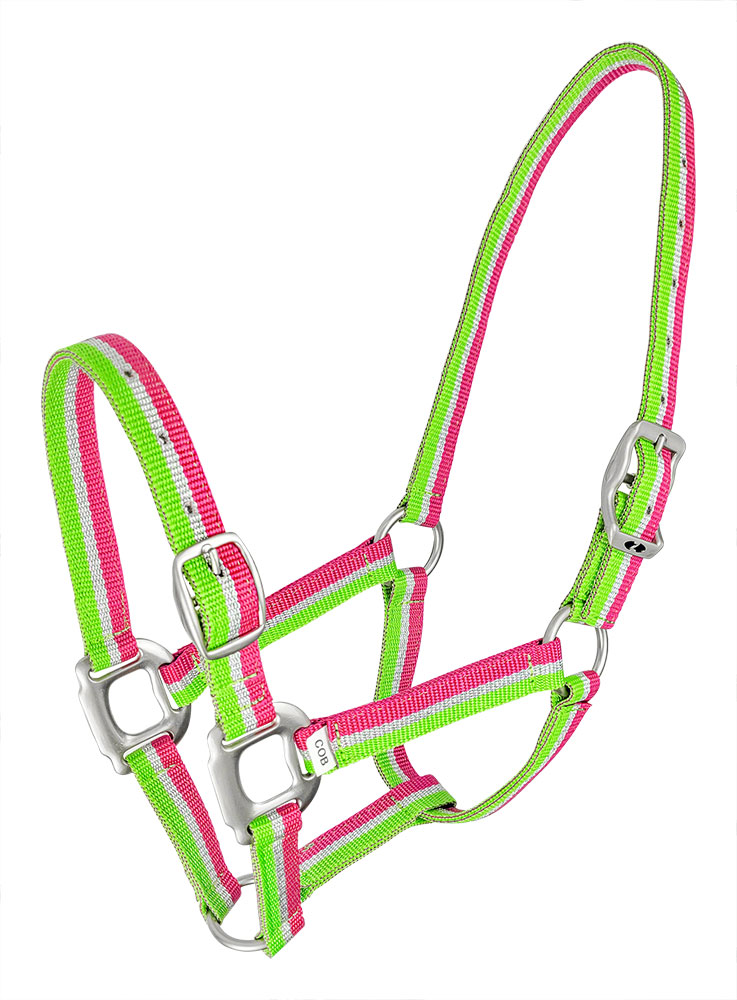 Abstract Halter Pink/Lime