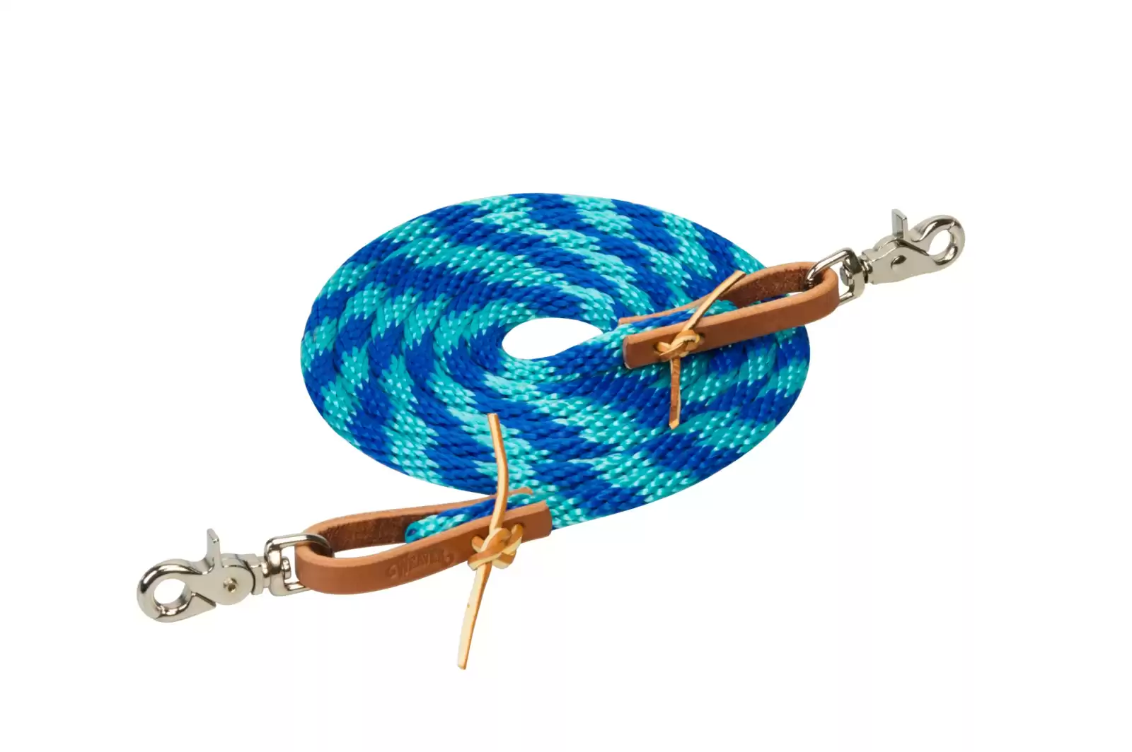 Weaver Poly Roper Rein-Blue/Turquoise