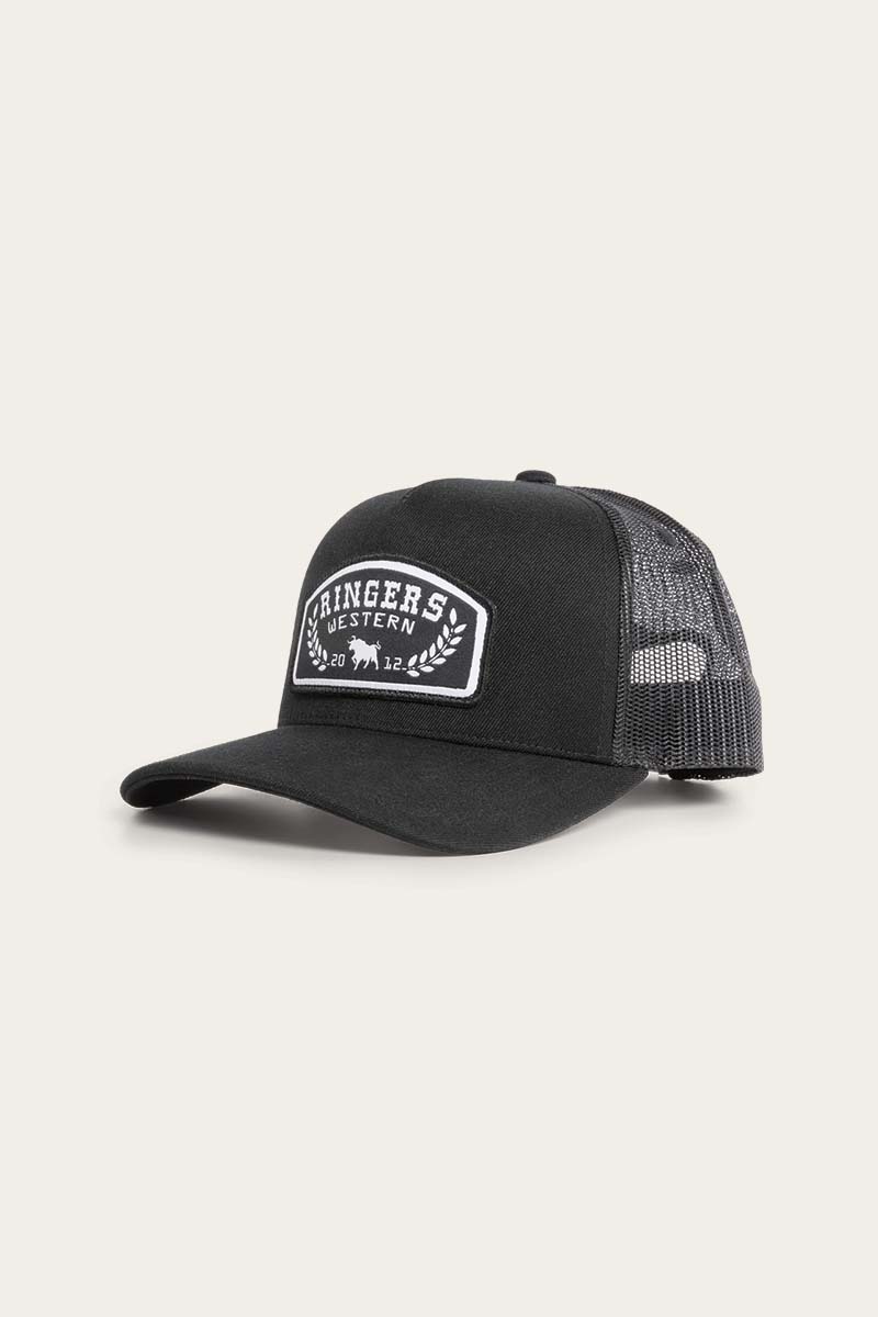 Ringers Western Wheatbelt Wool Trucker Cap – Black