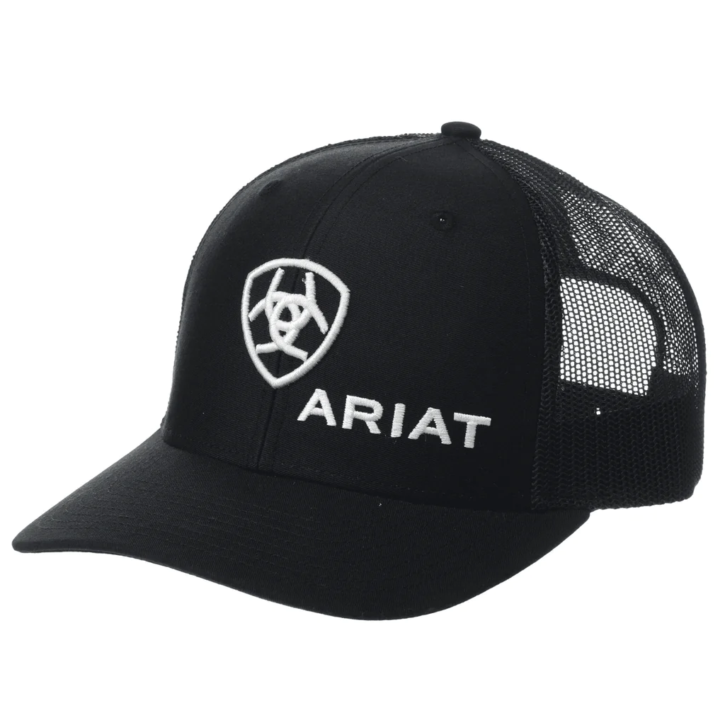 Ariat Black Logo Snapback Cap