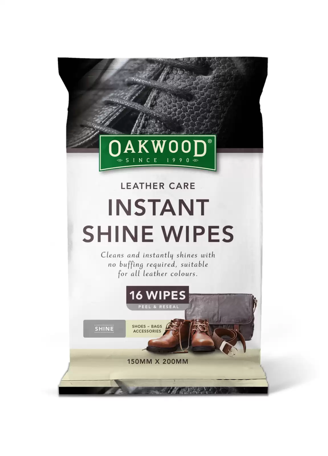 Oakwood Instant Care Instant Shine Wipes