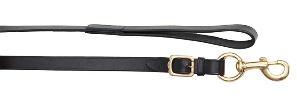 Leather Lead Brass Snap Black
