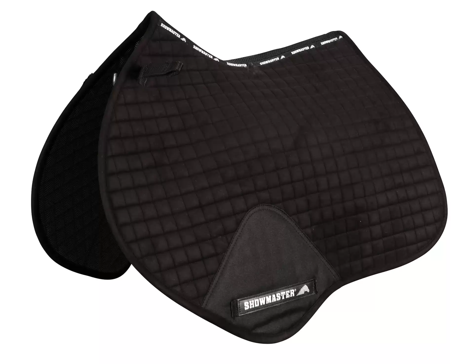 Showmaster Quilted Kwik-Dry Jump Saddle Pad-Black