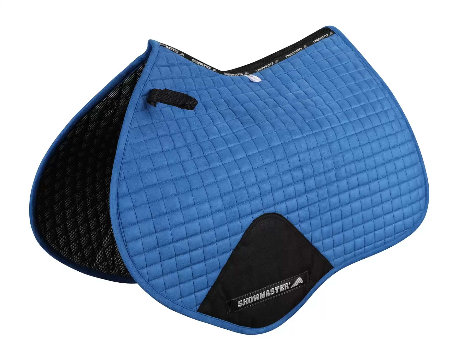 Showmaster Quilted Kwik-Dry Jump Saddle Pad-Blue