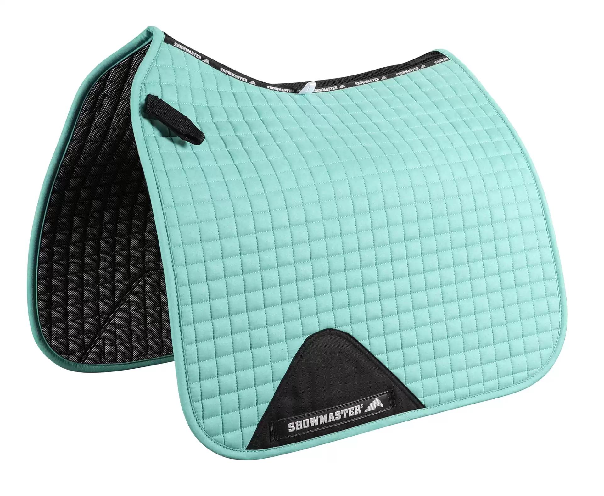 Showmaster Quilted Kwik-Dry Dressage Saddle Pad-Turquoise