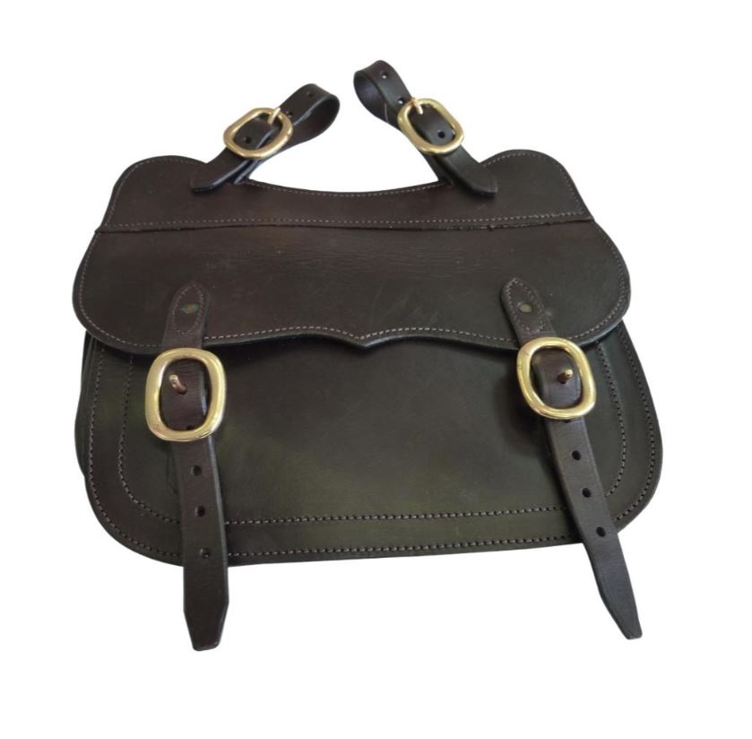Showcraft – Single Leather Saddle Bag In Brown