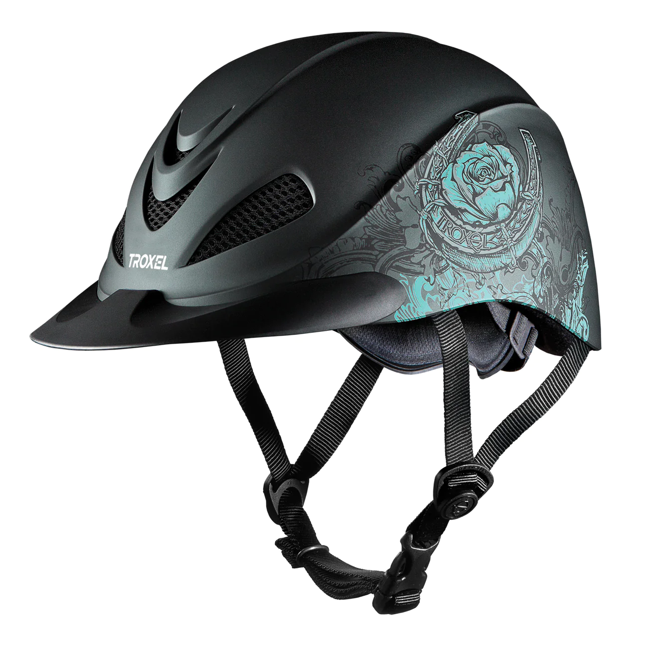 Troxel Helmet Rebel Rose Turquoise