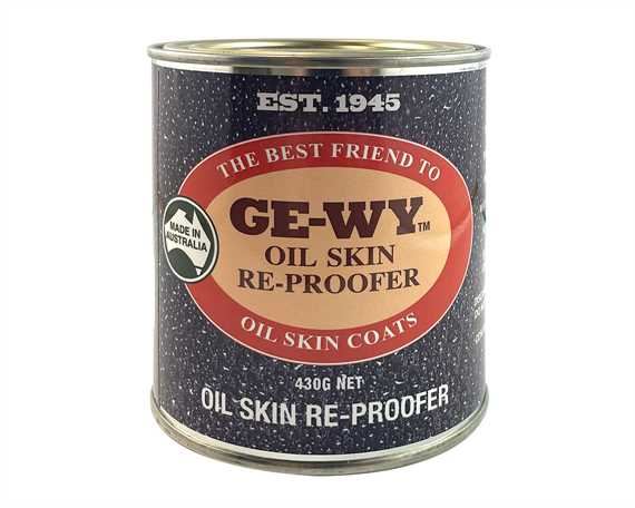 GE-WY OILSKIN REPROOFING TIN BLACK