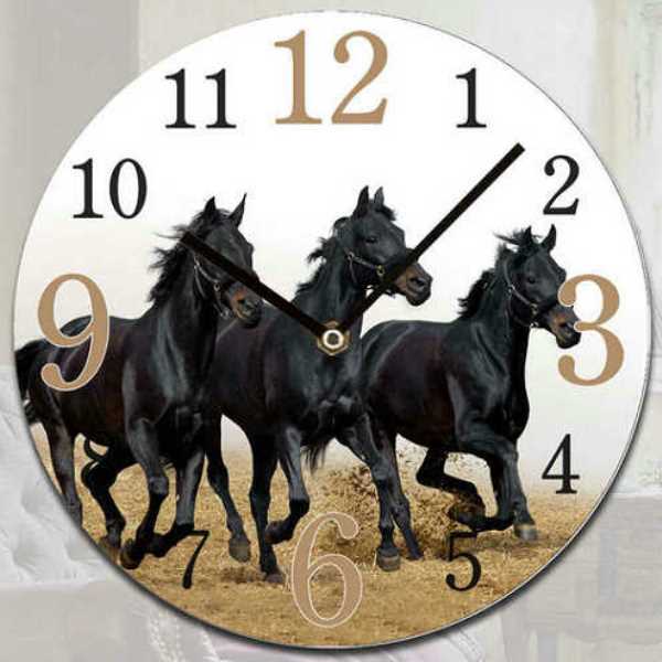 Clock Herd Of Horses