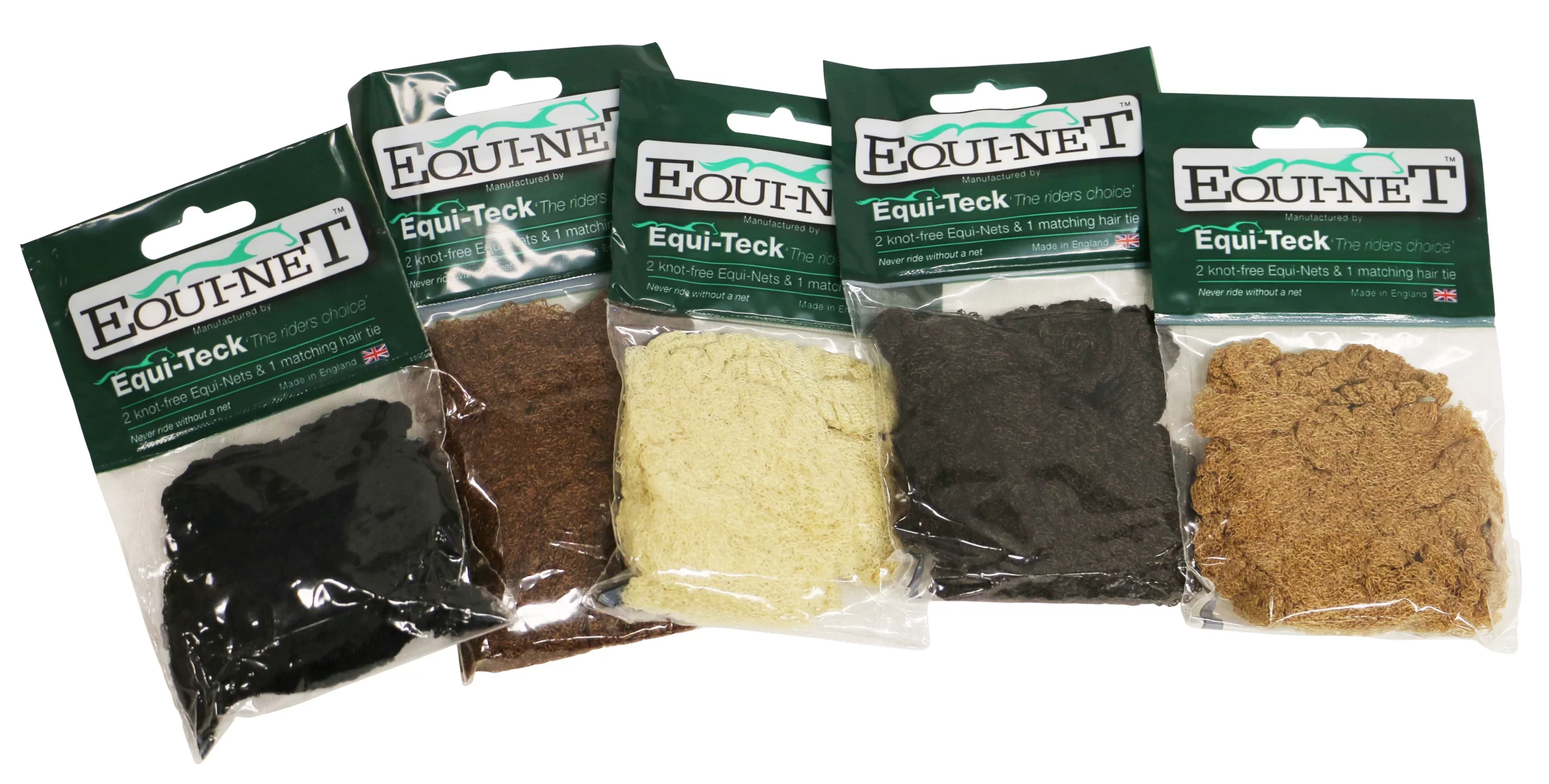 Equi-Net Knot Free Hair Nets – 2 Pack/Hair Tie