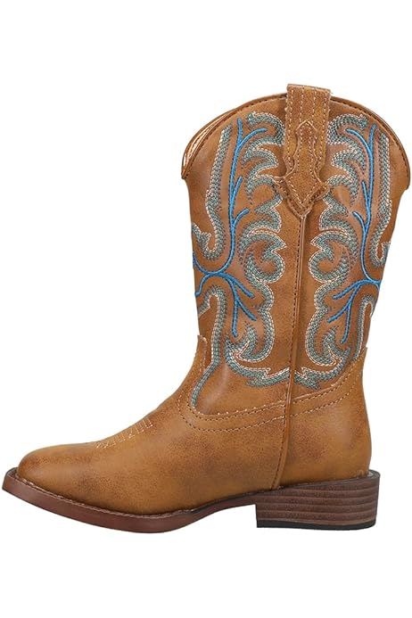 ROPER TODDLER BOYS’ PATRICK WESTERN BOOTS – SQUARE TOE